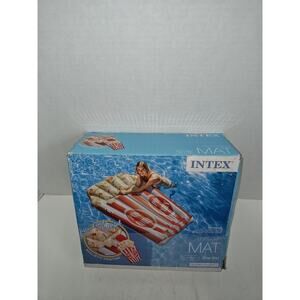 Intex Swimming Pool Adult Size Inflatable Popcorn Mat Realistic Vivid & Colorful